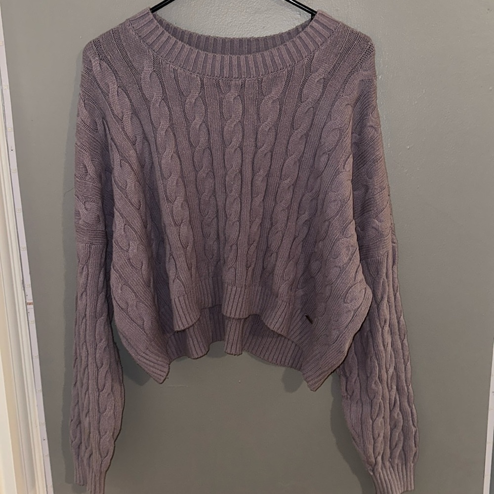 Purple sweater in size medium from hollister